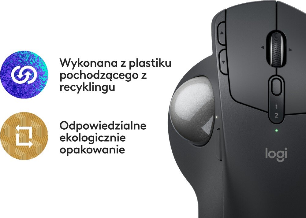 Mysz LOGITECH MX Ergo S ekologia recykling ekologia