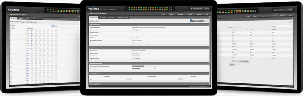 Switch UBIQUITI EdgeSwitch PoE+ 48 750W - funckje wysoka wydajnosc 