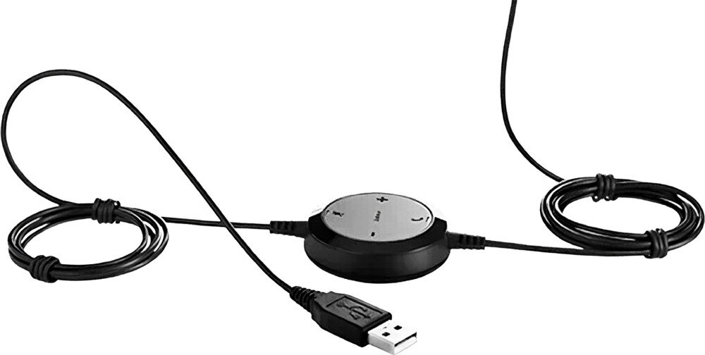 Słuchawki JABRA Evolve 20 UC Duo podłączenie złącza porty