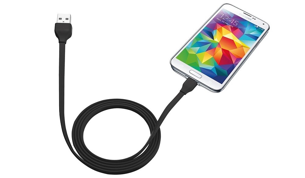 KABEL TRUST PŁASKI NIEPLĄCZĄCY MICRO-USB FLAT ładowanie