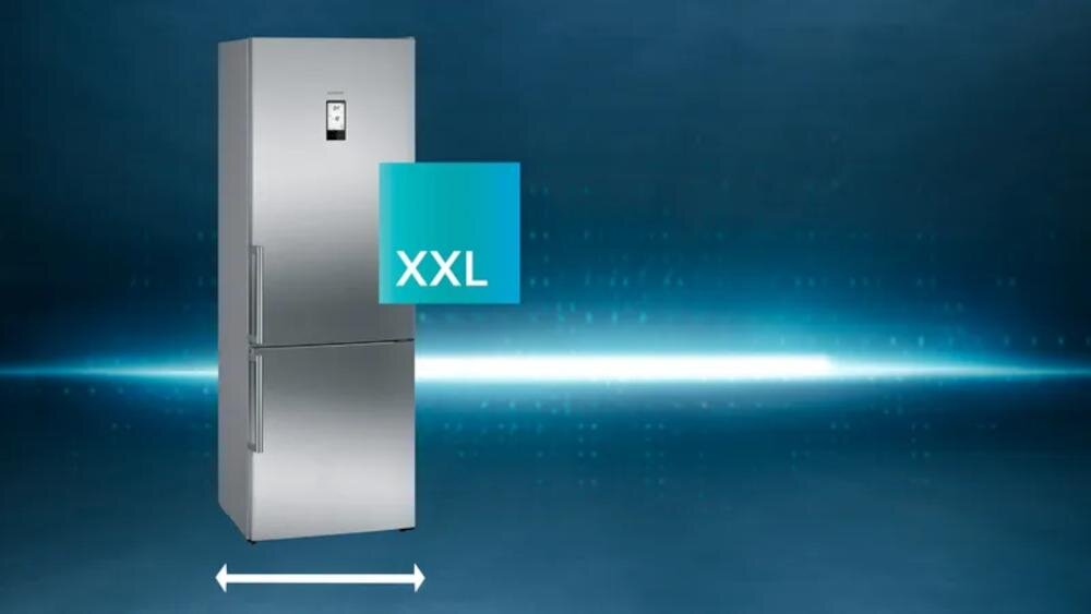 SIEMENS KG49NAIBT lodówka rodzinna szerokość zakupy przechowywanie duże wnętrze lokalizacja elastyczność