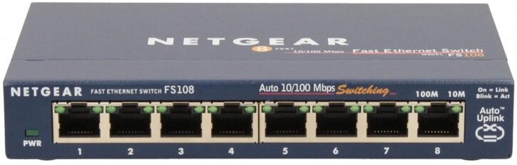 Switch NETGEAR FS108-300PES - znakomite parametry użytkowe zaawansowane komponenty Fast Ethernet