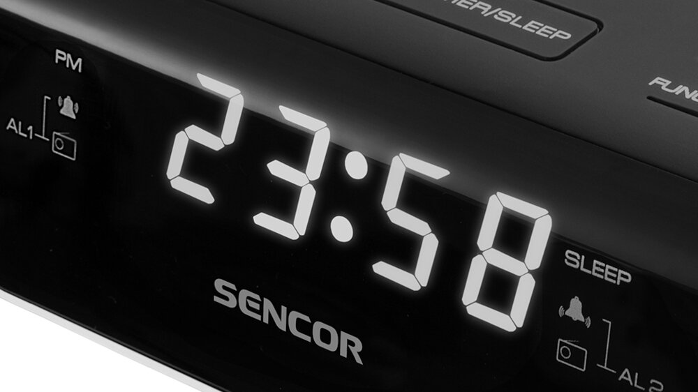 Radiobudzik SENCOR SRC 136 - wyświetlacz