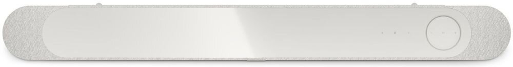 BOSE LIFESTYLE ULTRA soundbar CleanBass QuietPort czysty bas bez zniekształceń, soundbar od góry na białym tle