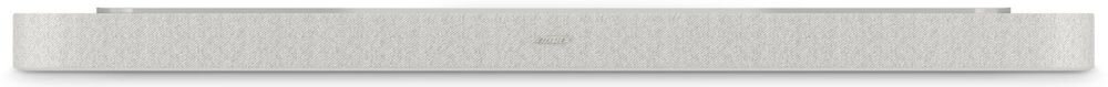 BOSE LIFESTYLE ULTRA soundbar HDMI eARC AirPlay Google Cast wymiary 1105x67x126 mm łączność, soundbar od frontu na białym tle