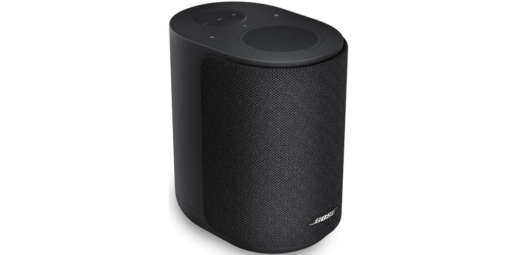BOSE LIFESTYLE ULTRA Speaker sterowanie dotykowe aplikacja kompaktowe wymiary 185x122x168 mm, głośnik po skosie na białym tle