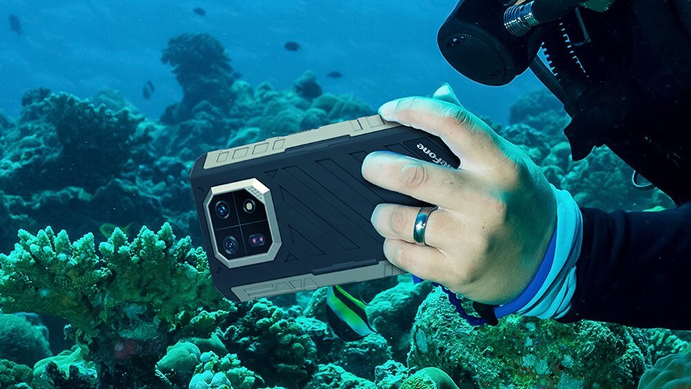 Smartfon ULEFONE Armor 22 wytrzymały smukłość  15 mm grubości antypoślizgowy uchwyt