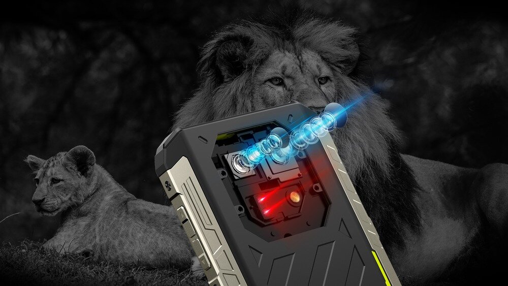 Smartfon ULEFONE Armor 22 Diody IR LED Aparat noktowizyjny 64 MP zdjęcia nocne 