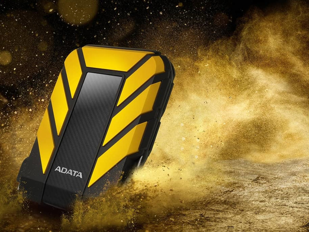 Dysk ADATA HD710 Pro odporny na wstrząsy, upadki i wibracje wzmacnianej trójwarstwowej konstrukcji MIL-STD-810G 516.6 armii USA 1,5 metra