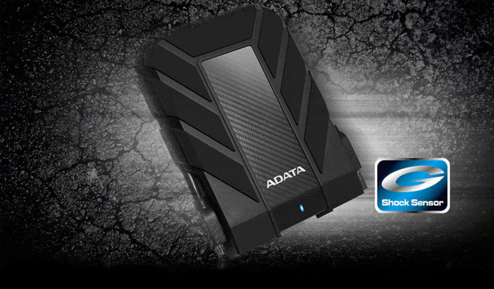 Dysk ADATA HD710 Pro wykrywają wstrząsy i automatycznie zatrzymują pracę nośnika zmniejsza ryzyko uszkodzenia danych nagłych wstrząsów czy upadków