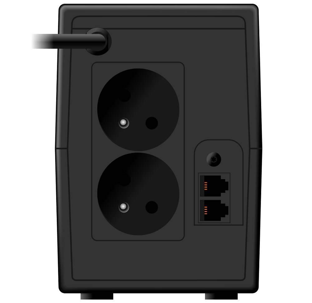 Zasilacz UPS EVER Easyline 650 AVR USB - przebieg wyjsciowy