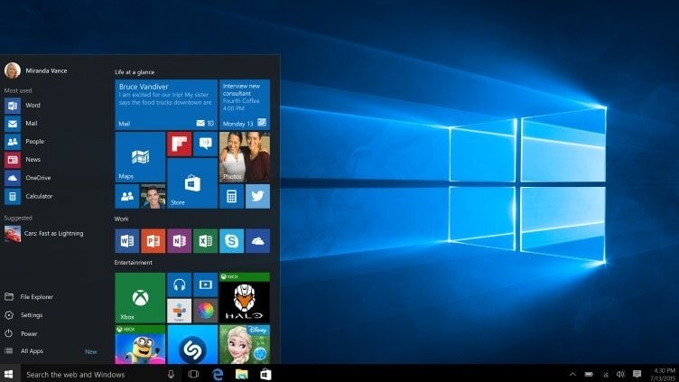 Program MICROSOFT Windows 10 Pro OEM - ochrona