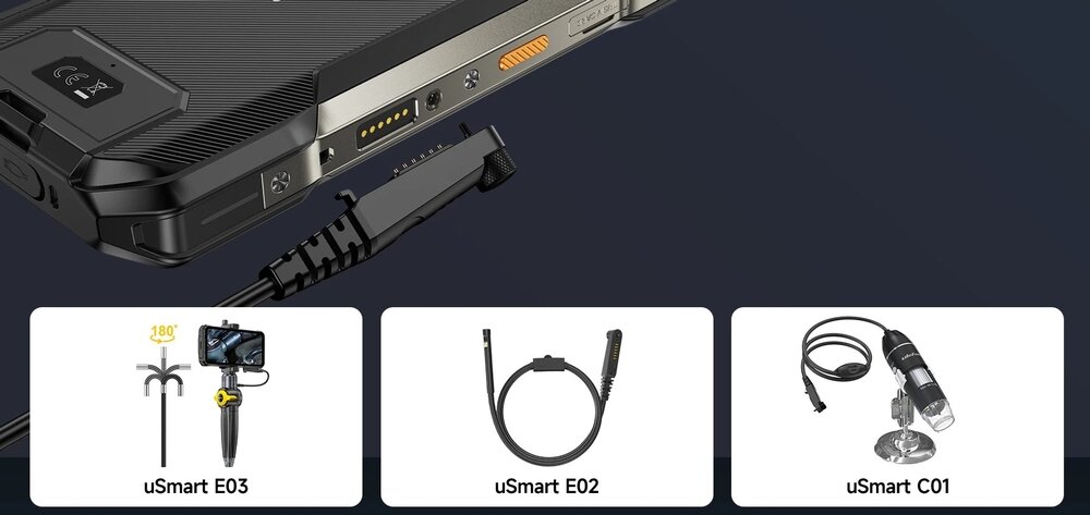 ULEFONE Armor 27T Pro złącze uSmart kompatybilność z endoskopami i mikroskopami