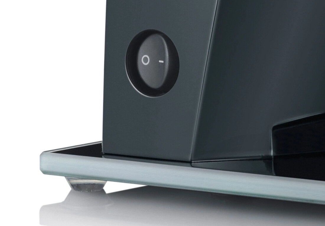 Krajalnica GRAEF Style S12 Twin Czarny Stabilność podczas pracy Antypoślizgowe stopki  pewne ustawienie na blacie