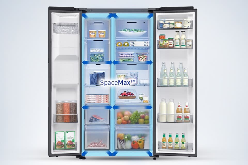 Większa przestrzeń w lodówce RS80F66KCFEO dzięki wydajnej izolacji