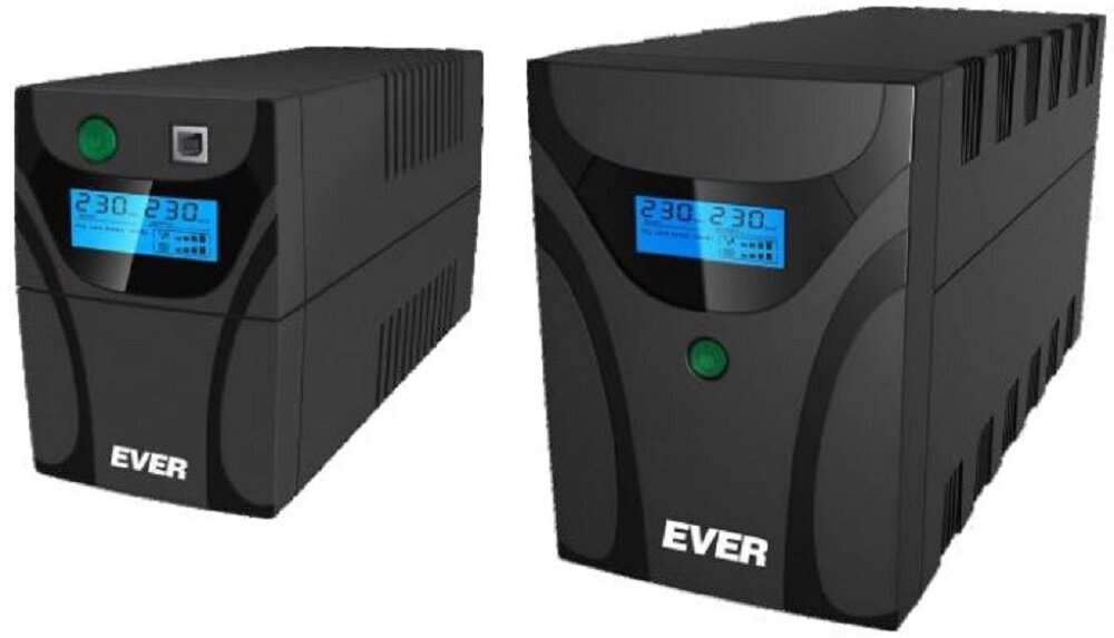 Zasilacz UPS EVER Easyline 1200 AVR USB - szybkosc efektywnosc