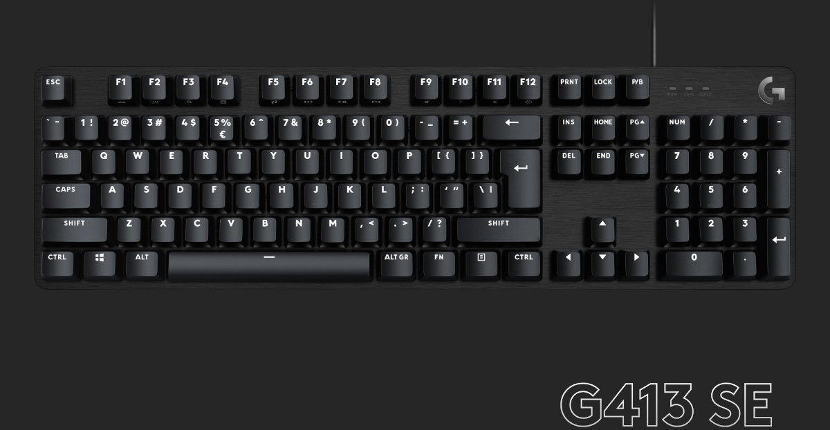 Klawiatura LOGITECH G413 SE wyglad gaming