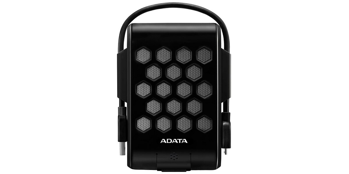 Dysk ADATA HD720 Bardzo wytrzymały zewnętrzny dysk twardy o sportowym wyglądzie Cechują go doskonałe wyniki w surowych testach na wodoodporność, pyłoodporność oraz odporność na wstrząsy