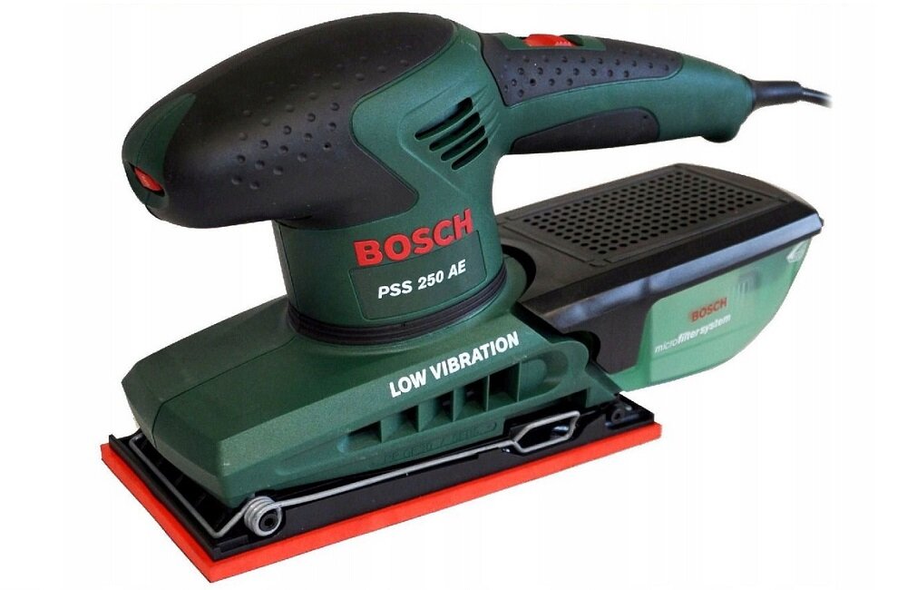Szlifierka oscylacyjna BOSCH PSS 250 AE 0603340220 Czysta i przyjemna praca Mikrofiltr