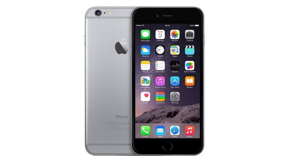 Smartfon APPLE iPhone 6S Plus 128GB Gwiezdna szarość widok front tył ogólny