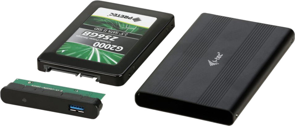Obudowa dysku I-TEC MySafe Advance MYSAFEU312 obsługa podłączenie dysk montaż