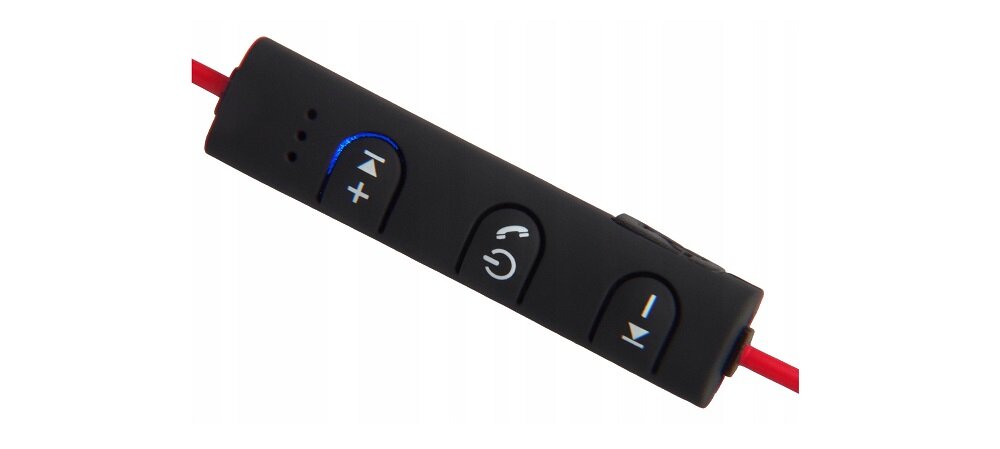 Słuchawki dokanałowe BLOW Sport Fit Czerwono-czarny sterowanie