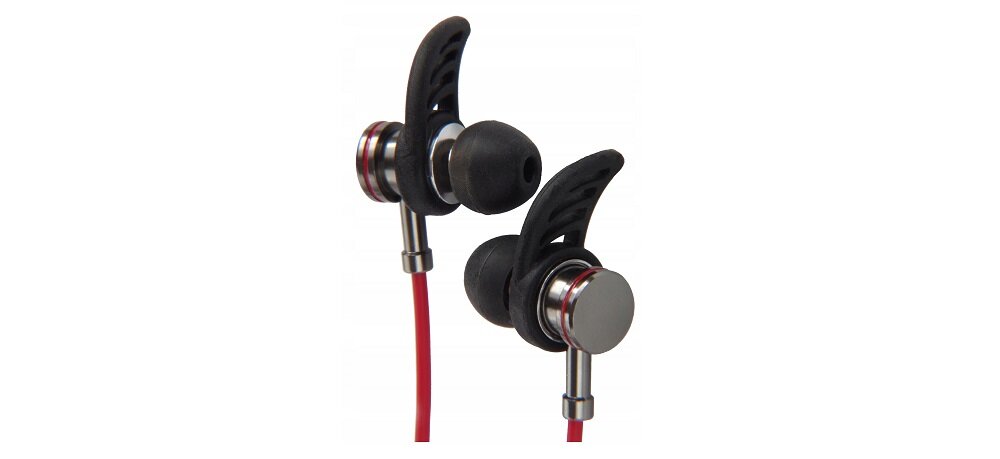 Słuchawki dokanałowe BLOW Sport Fit Czerwono-czarny mikrofon