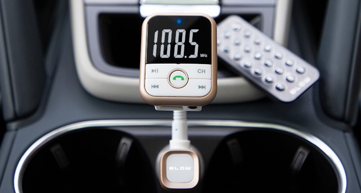 Transmiter FM BLOW Bluetooth 74-129 Brak opóźnień bark szumów komfort użytkowania USB typu A microSD AUX pilot