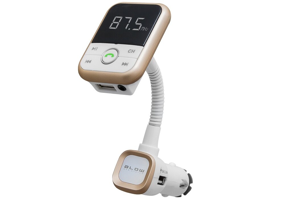 Transmiter FM BLOW Bluetooth 74-129 Brak opóźnień bark szumów komfort użytkowania USB typu A microSD AUX pilot