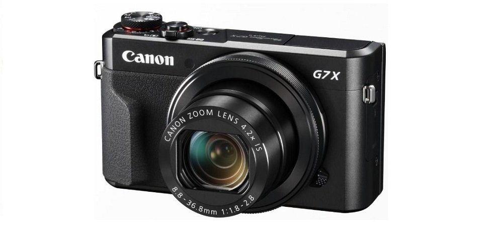 Aparat CANON PowerShot G7 X Mark II widok front czarny