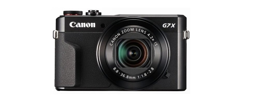 Aparat CANON PowerShot G7 X Mark II widok przód czarny