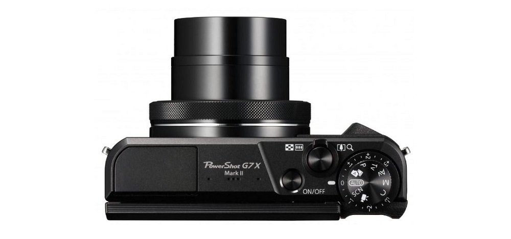 Aparat CANON PowerShot G7 X Mark II widok z góry zoom