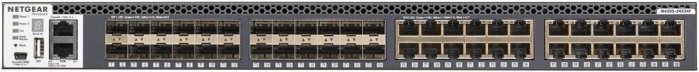 Switch NETGEAR M4300-24X24F  - kompaktowe wymiary 