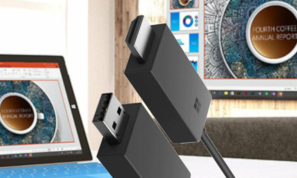 Adapter USB - HDMI MICROSOFT polaczenie