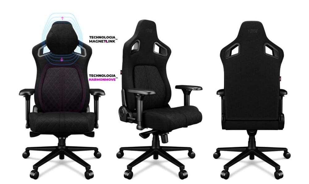 Fotel YUMISU 2055 Magnetic komfort innowacja pozycja aluminium