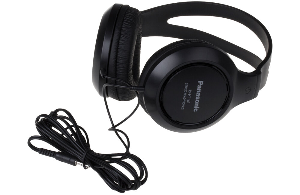 SŁUCHAWKI PANASONIC RP-HT161E-K NAUSZNE CZARNE