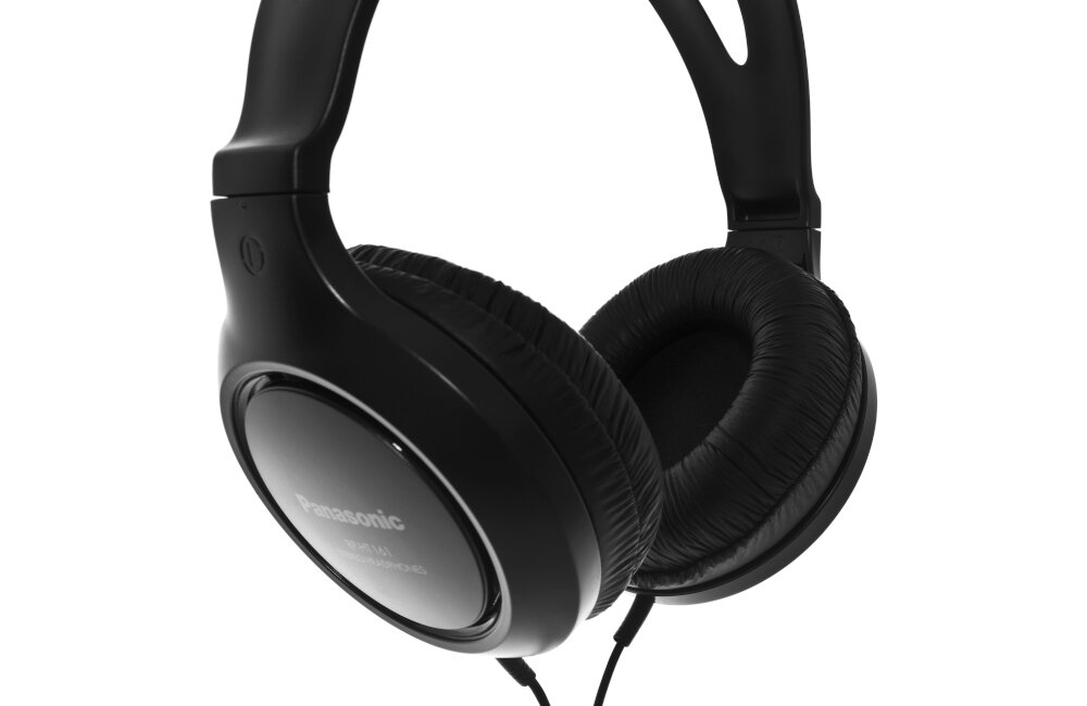 SŁUCHAWKI PANASONIC RP-HT161E-K NAUSZNE CZARNE regulacja
