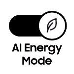 Ikona przedstawia przełącznik z symbolem liścia w okręgu oraz tekst \'AI Energy Mode\'.