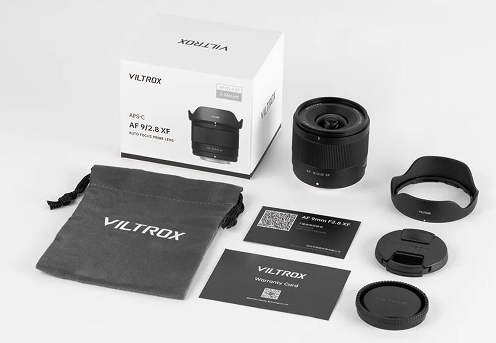 VILTROX AF 9 mm f-2.8 EVO zestaw