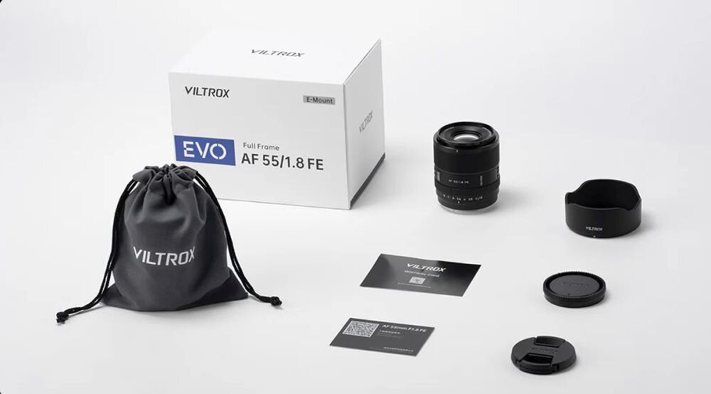 VILTROX AF 55 mm f-1.8 EVO zestaw