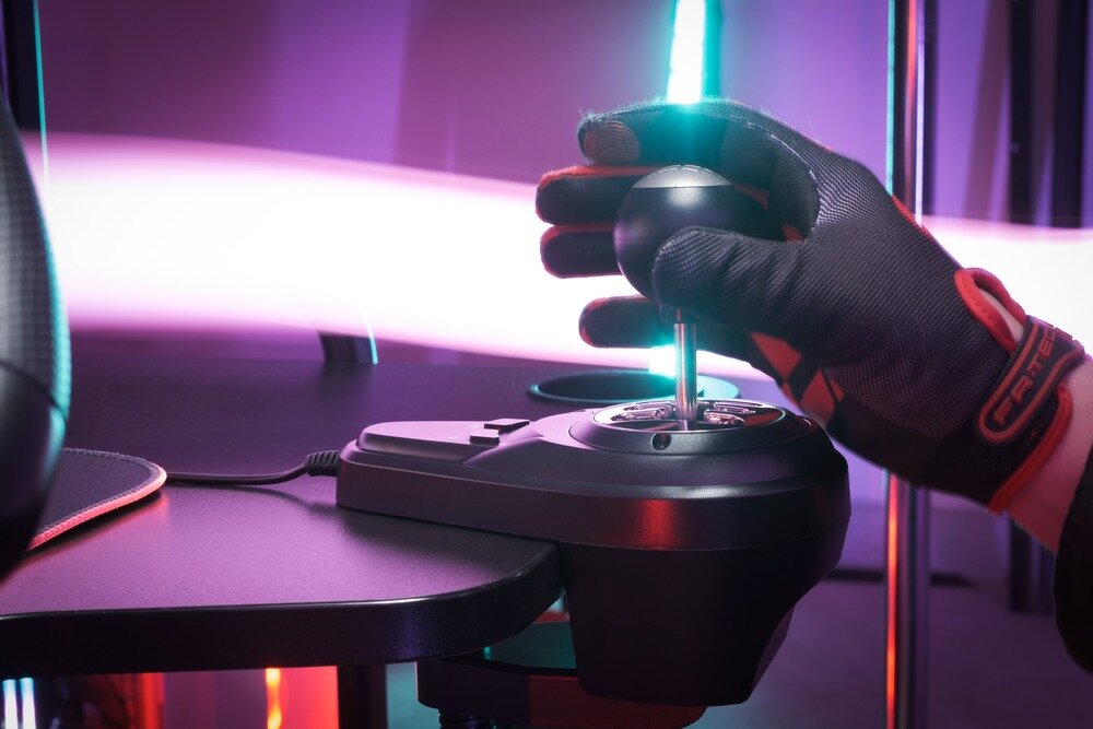 Kierownica TRACER SimRacer 8-kierunkowy D-pad  wskaźniki LED