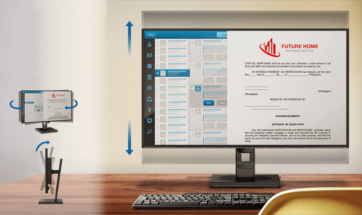 Monitor PHILIPS 45B1U6900C 44.5 5120x1440px 4 ms Curved podstawa dostosowanie nachylenie obrót wysokość uchwyt