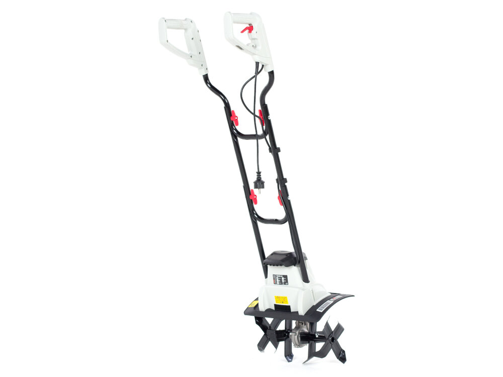 Glebogryzarka elektryczna NAC TIE105-W do spulchniania i wyrownywania zbitej gliniastej ziemi szybka skuteczna