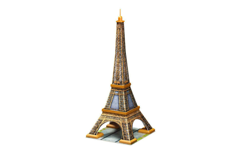 RAVENSBURGER-wieza-eiffla puzzle 3d trójwymiarowy sposób układanie tworzywo sztuczne