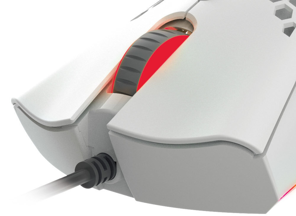 MYSZ GAMINGOWA MAD DOG GM750W ULTRALEKKA przewod oplot