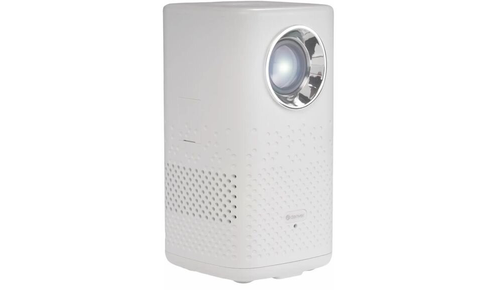 Projektor DENVER PR-4700 HD Bluetooth zewnętrzny głośnik wbudowane głośniki połączenie bezprzewodowe, projektor na białym tle