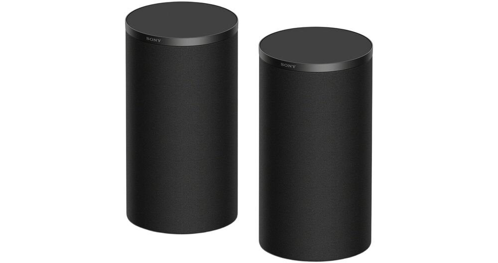 SONY SA-RS9 elegancka konstrukcja ukryte przewody design BRAVIA Theatre, głośniki na białym tle