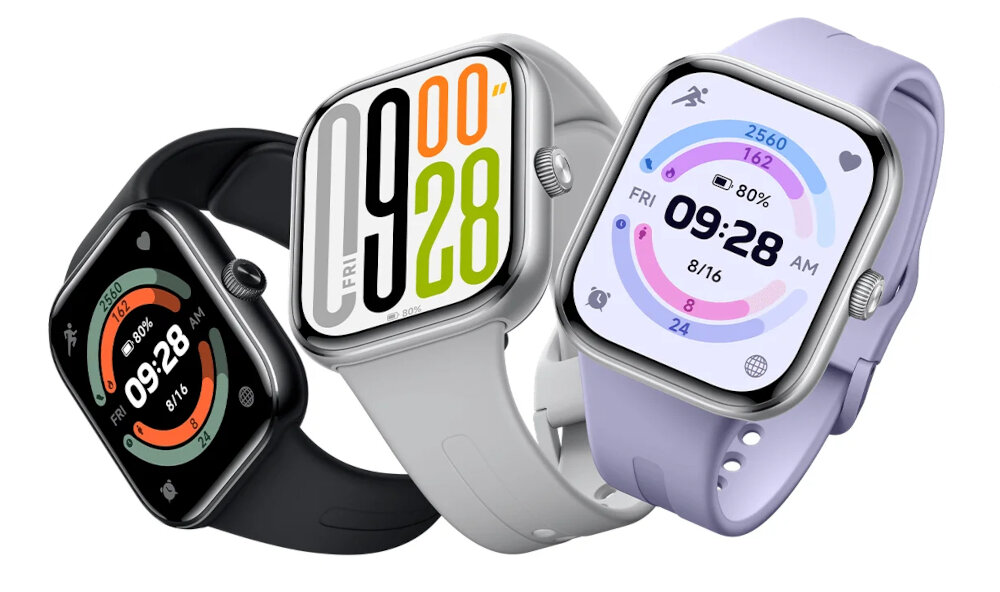 Smartwatch XIAOMI Redmi Watch 5 kolory trzy tarcze pokrętło 