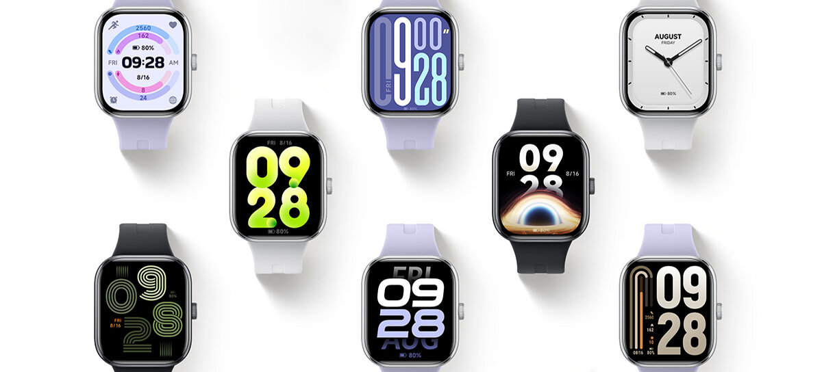 Smartwatch XIAOMI Redmi Watch 5 wymiana paska stal nierdzewna styl zegarek personalizacja widok tarczy 