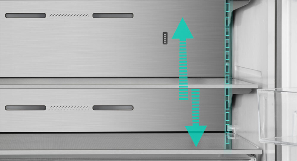 LODÓWKA HISENSE RF815N4SESE MD półki szkło hartowane wytrzymałe wysoka jakość